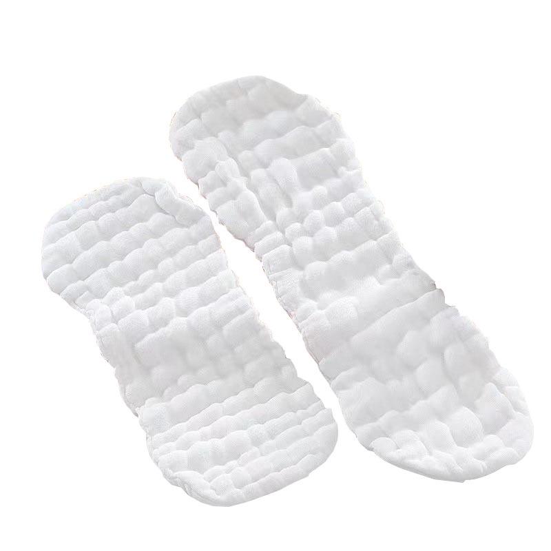 Erdnussförmige Neugeborenen-Mullwindel: Weiche, Saugfähige, Atmungsaktive Zehnlagige Baumwollgaze.