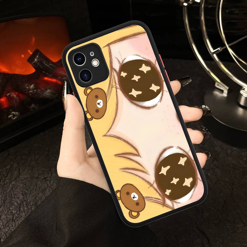 Coque de téléphone pour fille de bande dessinée Pour iPhone 16 15 14 11 12 13 Pro Max Plus 12 XS Max Coque arrière Coque mate