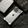 Custodia per Telefono Bumper Metallico Irregolare Per iPhone Air 13 14 15 16 17 Pro Max Plus Pellicola Protettiva per Lente Copertura in Alluminio Nudo Antiurto