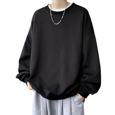 Platilive Autumn Long Solid Crew Loose Plus Size L Men's Sweatshirt, Clothes, Sleeve, Color, Stylish, Popular, Neck, Fit, Casual, Sizes, Loungewear,