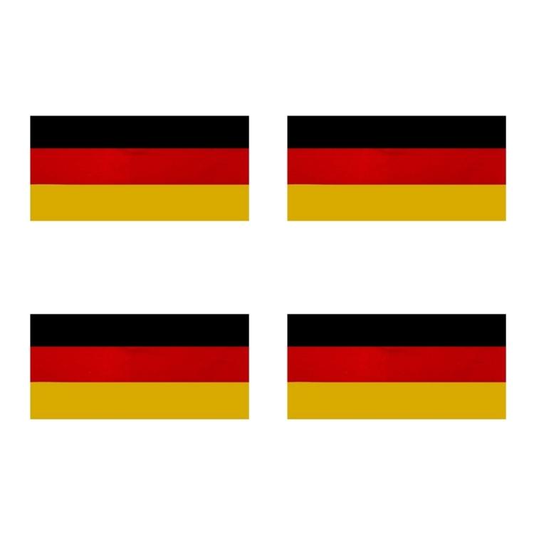 4er-Pack Fußball-Nationalflaggen-Bandanas Kopftuch Sport-Kopfband für Fans Kostümzubehör