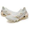Hajime Sorayama x Mizuno Wave Prophecy White Champagne Gold Unisex Sneakers D1GA212504