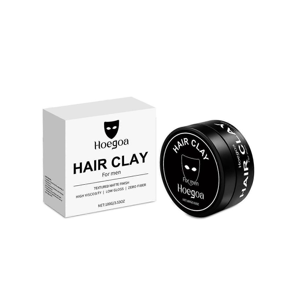 Hair Clay for Men Matte Finish Strong Hold Styling Clay Adds Texture & Volume Instantly 100g