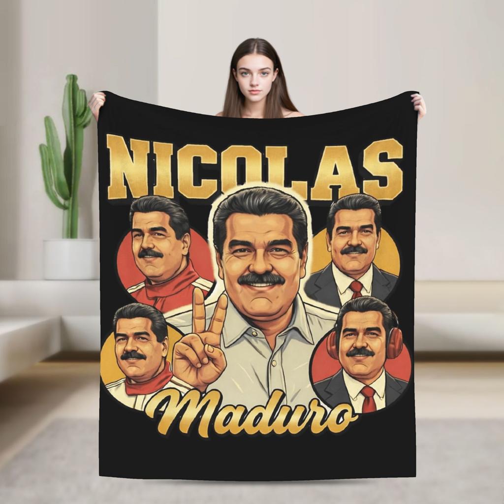 Venezuela Captured Live Maduro  Blanket  Decorative Flannel Throw Blanket For Couch Bed Warm Soft Custom DIY Quality Bedspread