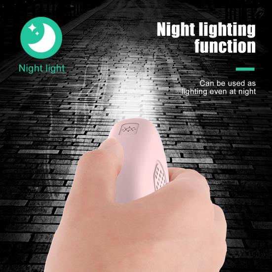 2Pcs/3Pcs 130dB Safety Alarm Self-defense Night Light Mini USB Rechargeable Emergency Security Alarm