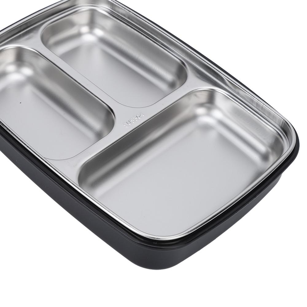 3 Compartment Leakproof Lunch Box 1.2L Food Storage Container Cute Bento Lunch Box  For Camping