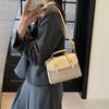 Sac Retro Style Occidental Petit Sac Femme Saisonnière Nouveau Populaire Couleur Unie Bandoulière Mode Portable Carré