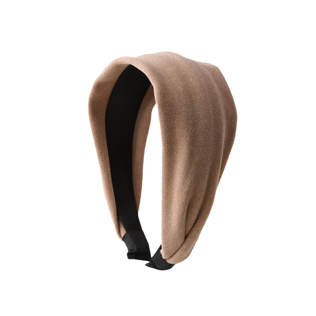 Wide-brimmed Headband for Women, High-grade Pure Color, Versatile Headband, High Skull Headband, Face Wash and Makeup Pressing Hairpin Headdress