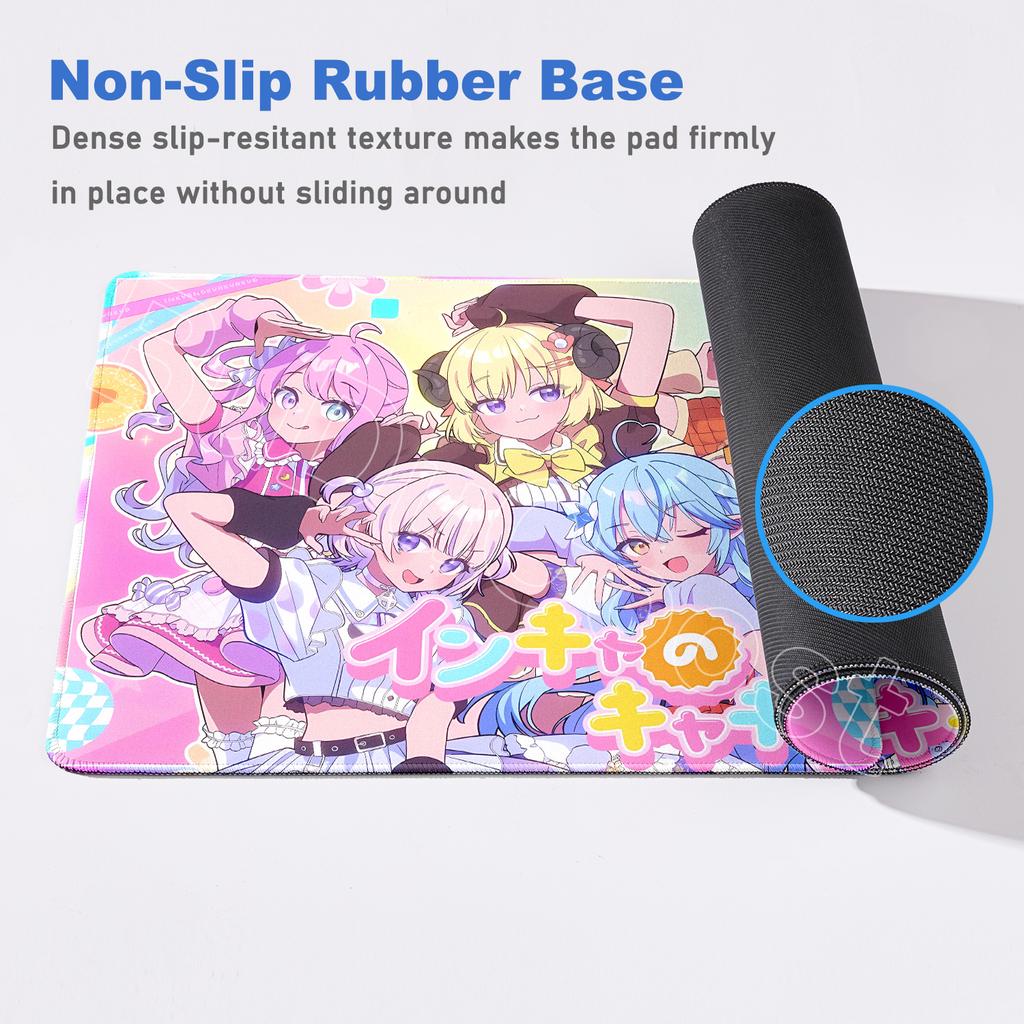 New Mouse Pad Large Hololive Minato Aqua Inugami Korone Computer Office Game Rubber Anti-slip Gaming Keyboard Desk Pads Mousepad