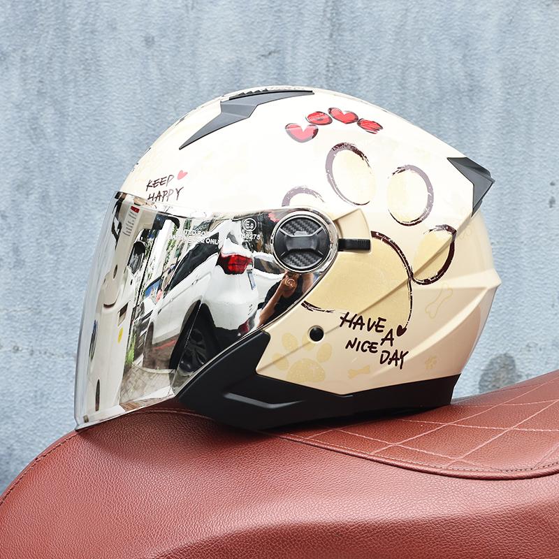 ORZ-705-ABS 3/4 Open Face Motorcycle Helmet DOT Approved Shockproof Windproof All Season Daily Commute Motorbike Helmet