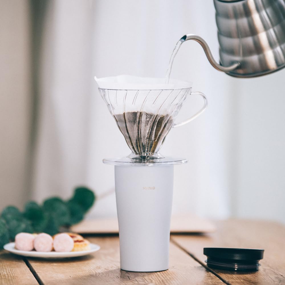 HARIO Tumbler Gray 300ml HARIO Thermal Tumbler with Lid Stainless Steel Present Gift Present STF-300-GR
