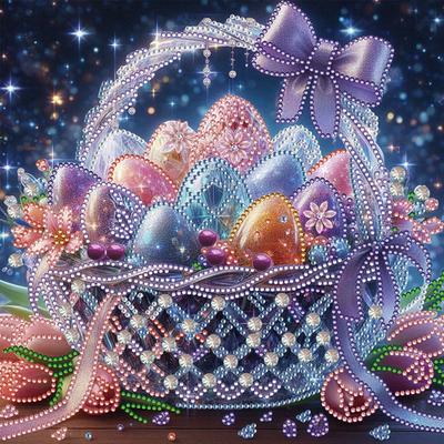 Easter Special Shaped 5D DIY Partial Drill Diamond Painting Kits for Adults Home Wall Decor Diamond Dots Paintings 11.81x11.81in