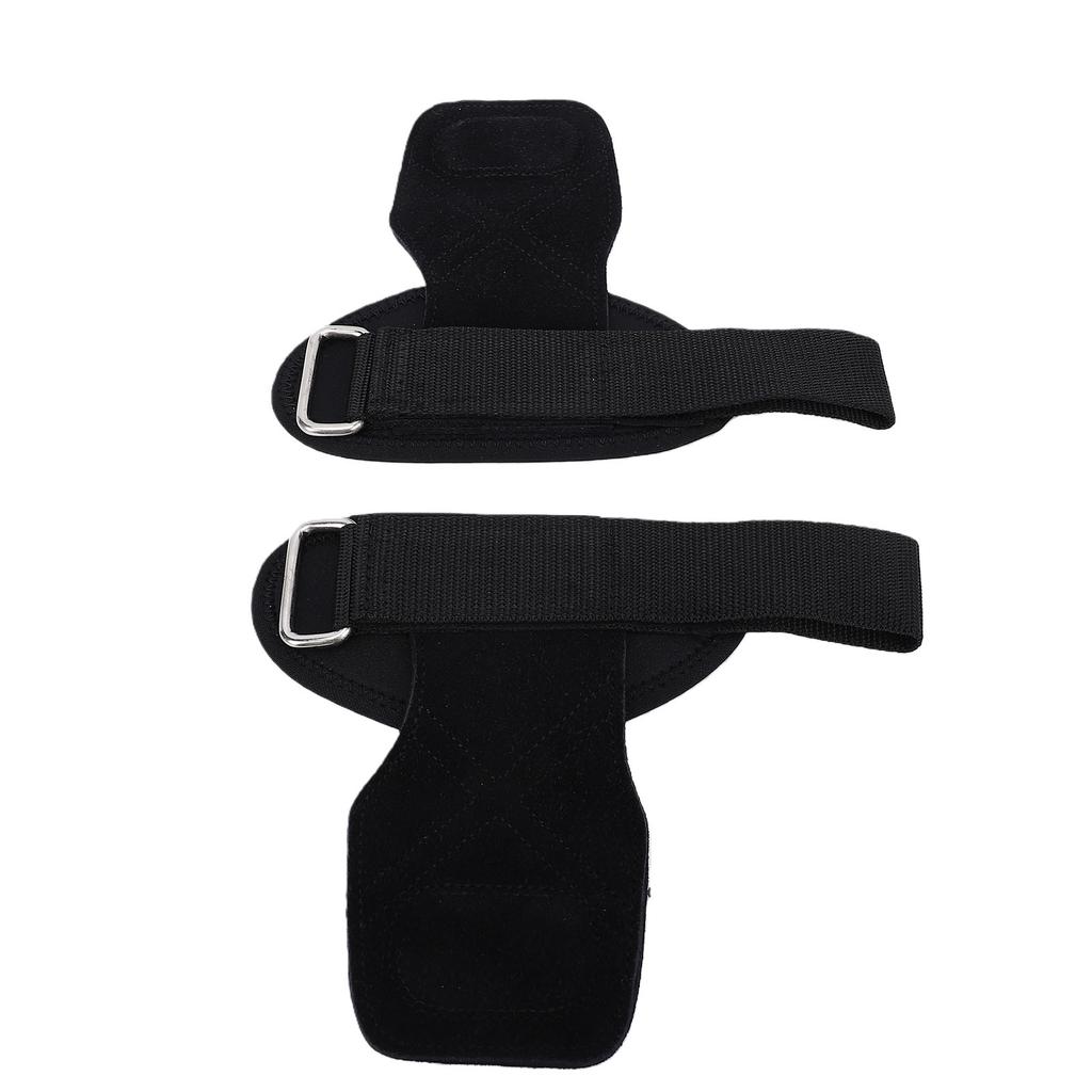 Lifting Wrist Straps Women Men Cowhide Weight Lifting Grips Anti Slip Gym Workout Straps for Deadlift Powerlifting Black