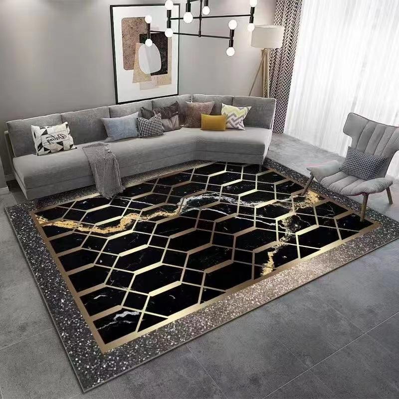 

Crystal Velvet Light Luxury Carpet Гостиная Диван Журнальный столик Коврик Современный Спальня Ковер Домашний Полный Ковер 200 * 300cm темно-фиолетового