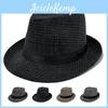 Classic Jazz Hat For Men With Wide Brim Sun Protection Casual Style For Summer