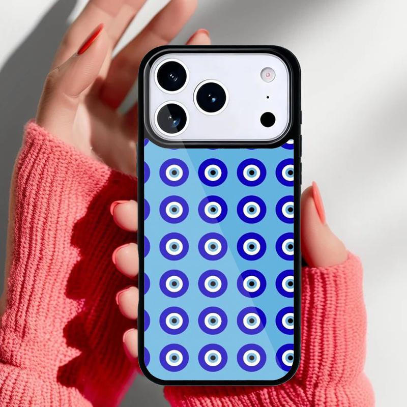 Evil Eye Phone Case for iPhone 17 16 15 14 13 Pro Max Back Cover for 12 11 Pro Coque