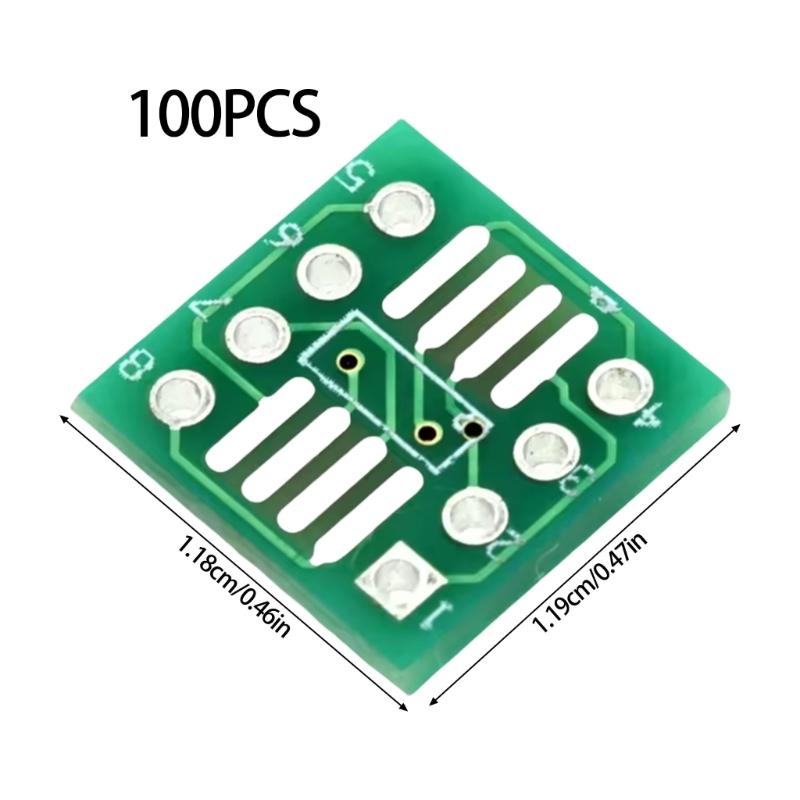 Precise Space SOP8 SSOP8 TSSOP8 Adapter Board Compatible for SOP8 SSOP8 TSSOP8 Chip For Circuit Development 0.65mm