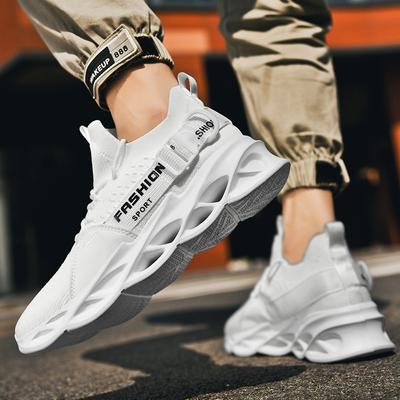 2024 automne grande taille chaussures noix de coco sport respirant maille tissée mouche chaussures version coréenne tendance running décontracté chaussures pour hommes