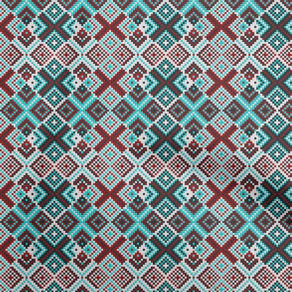 oneOone Cotton Flex Maroon Fabric Abstracts Diy Clothing Quilting Fabric Print Fabric By Yard 40 Inch