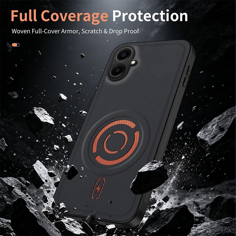 For Samsung Galaxy A07 A08 A06 Case Galaxy M07 M08 F70e Cover Phone Case Luxury Magnetic Silicone ShockProof Protective Back