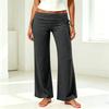 Pantaloni da Yoga da Donna a Pieghe Gamba Larga - Vestibilità Larga Casual per Palestra, Yoga e Uso Quotidiano