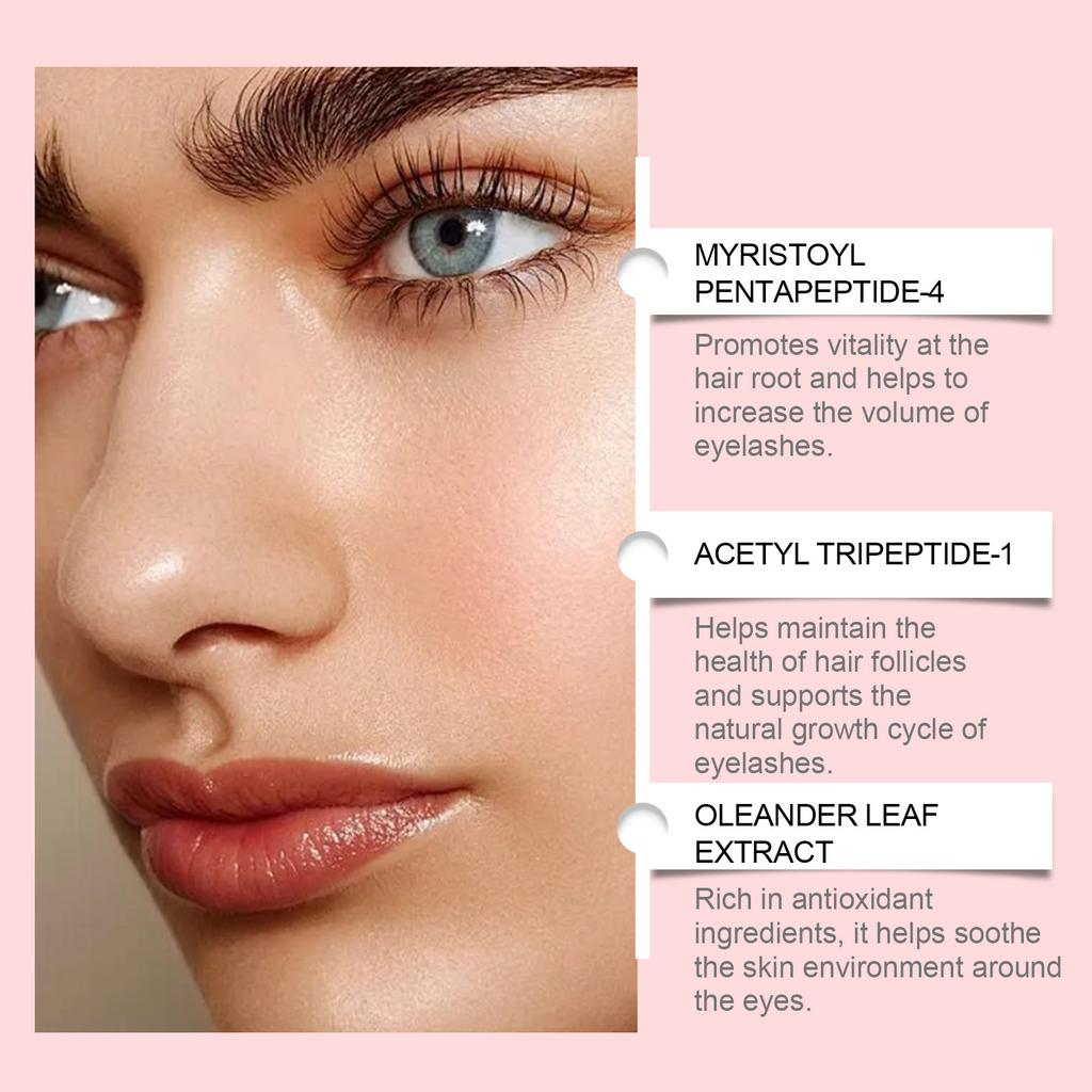 EELHOE Eyelash Serum Daily Gentle Care Natural Lashes Moisturizing Eye Area Nourishing Lash Growth Formula 3ml
