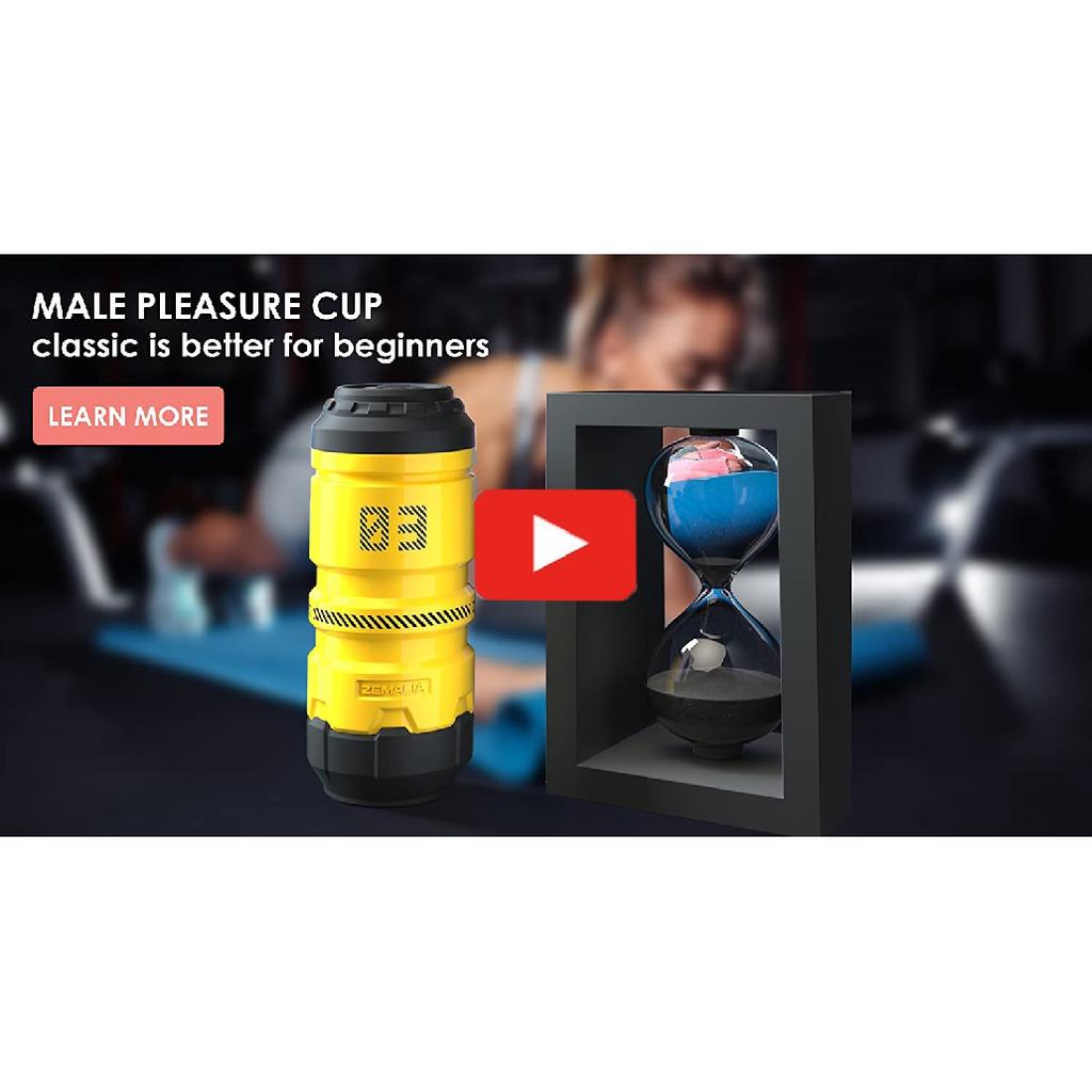 Automatic Vibration Male Masturbator ZEMALIA Vibration Stroker Sleeve 3D Textured Soft Silicone Portable Pocket