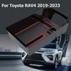 For Toyota Rav4 Central Storage Box Armrest Glove Holder Plate Car Container Organizer Car Accessories