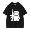 Casual Graphic Tee Unisex O-Neck Fashion Quality T-Shirt Casual Face Domo Kun Funny Meme Men Women Summer Short Sleeved Harajuku Y2K S Unisex,gift,Top