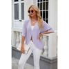 Summer Women's Cardigan, New Solid Color Medium Sleeve Cardigan, Knitted Cardigan Jacket, Air Conditioning Shirt