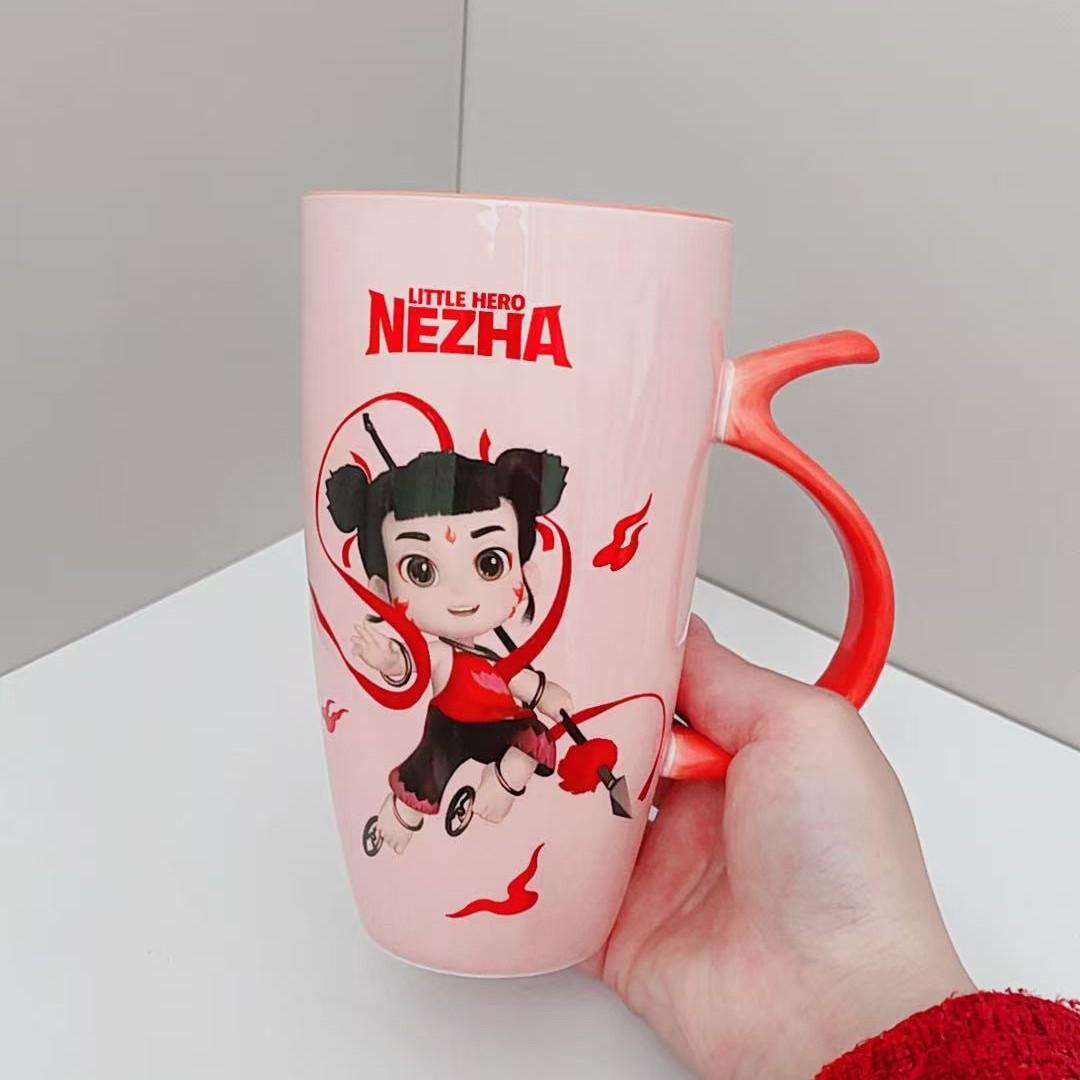 

Birthday Gift for Girls Cute Bear High Legged Wine Glass Ceramic Mug Practical Gift for Best Friend Bridesmaid Wedding Souvenir 301-400ml