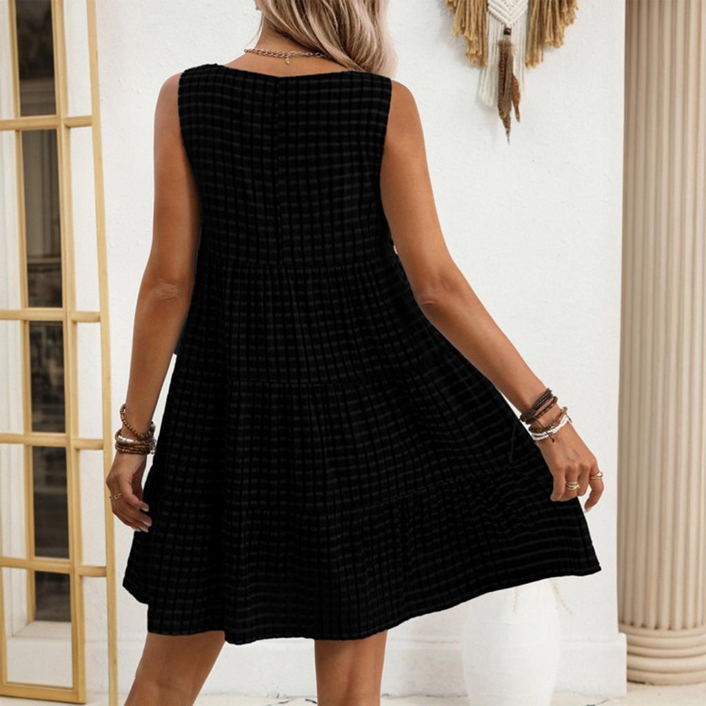 Short Sleeve Boho Dress For Women Casual Loose Fit Summer Sundress Floral Print Dress With Pockets