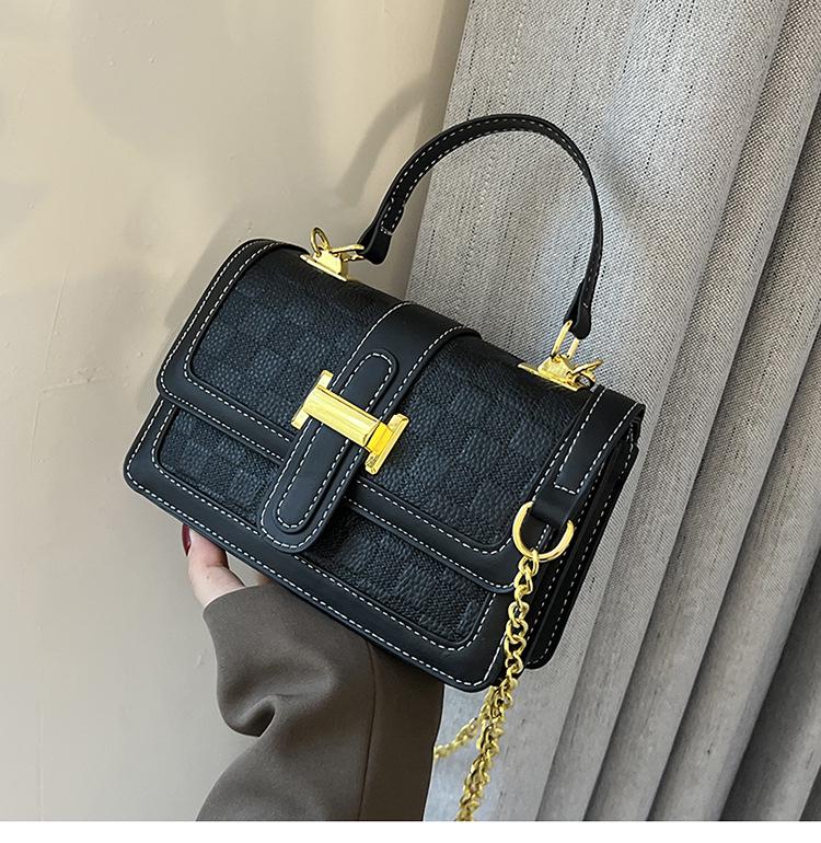 Стильная сумка кроссбоди 2025: Европейская и американская женская повседневная ретро квадратная сумка 20.5*7.5*11