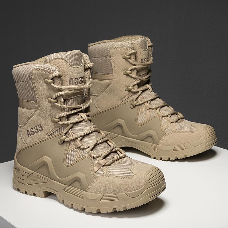 Men's Waterproof Russian Tactical Combat Boots - Wear-Resistant Non-Slip Hiking & Mountaineering Shoes