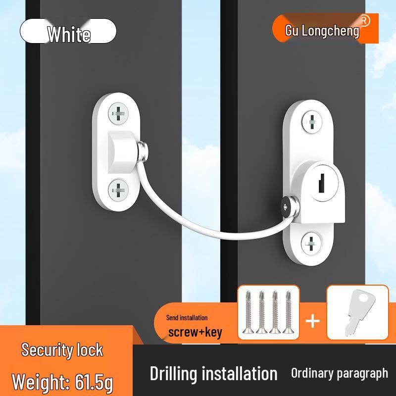 Child Safety Sliding Door & Cabinet Lock - Anti-Pinch & Anti-Open Protection for Drawers & Refrigerators