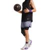 Li Ning Basketball Collection Sports Shorts Men's Misty Gray Purple AAPV065-6