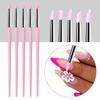 5Pcs DIY Manicure Silicone Nail Brush Small Head Polish Tip Silicone Nail Art Pen  Nail Art