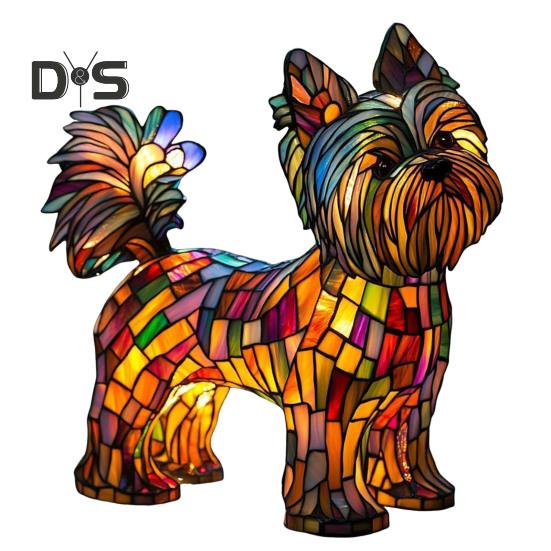 

Ночной светильник Dog Series Art Decor с мягким свечением, без мерцания, с питанием от USB, светодиодная настольная лампа, расписанная вручную, с изображением животных, декор для стола B
