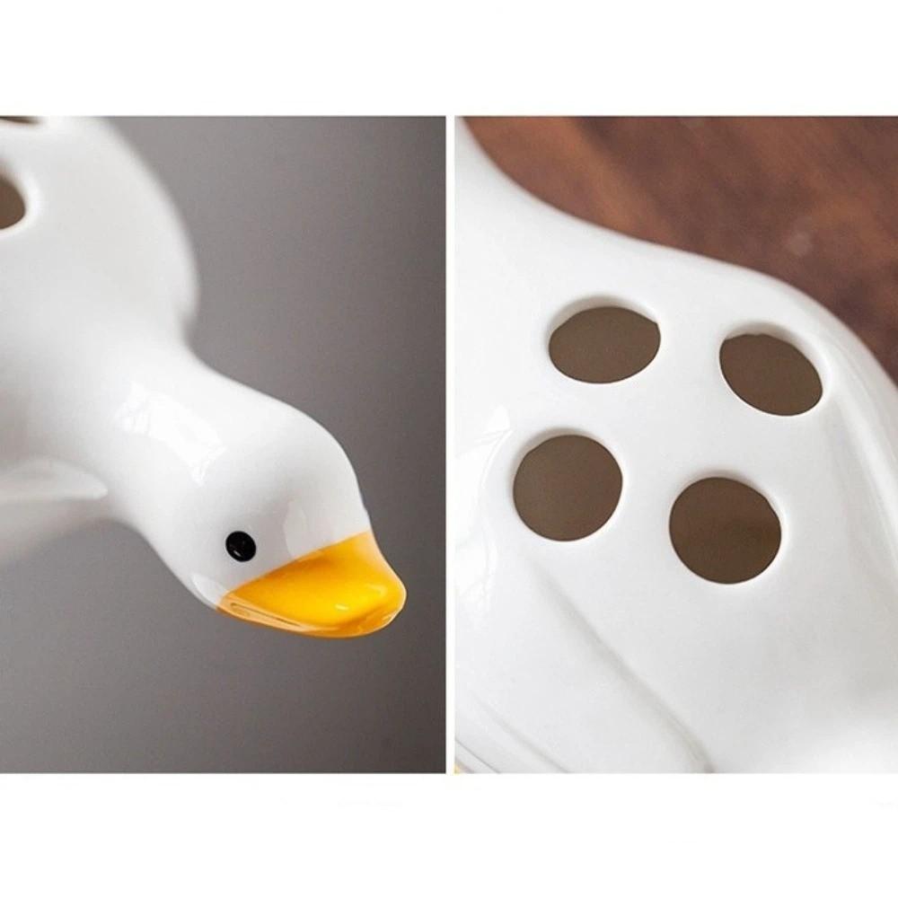 Upright Storage Ceramic Toothbrush Holder Cartoon Washroom Storage Holder Kids' Room