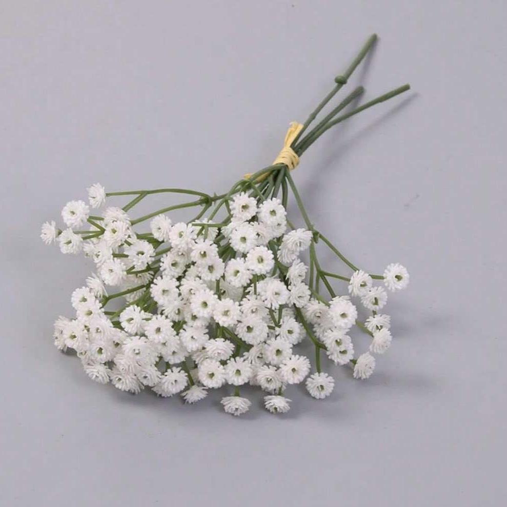 

Artificial Flowers Babysbreath Wedding HomeRoom Decor Outdoor Garden Lovely Wreath Bride Bouquet Vase Photography Pretty Product 1 pc бежевый