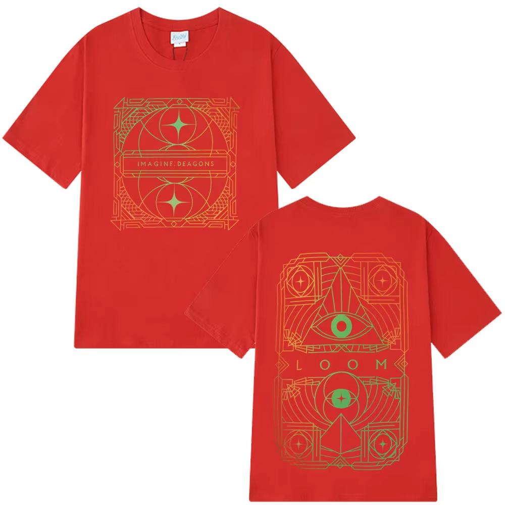 

Imagine Dragons Loom World Tour 2025 Merch Vintage T Shirts Men Women Clothes Fashion Harajuku TShirts Cotton Loose T-shirt Tops 4XL