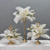 Electroplated Feather Table Flower Arrangement - Perfect for Weddings, Hotels, Restaurants, Bars, KTV, and Desktop Decorations.