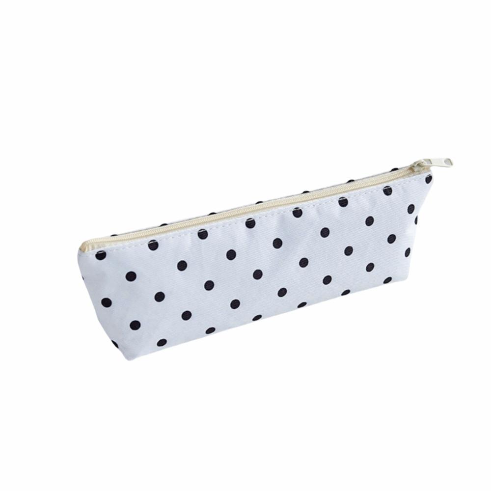 Large Capacity Pen Bags Zipper Closure Pencil Pouch New Makeup Pouch Stationery Organizer