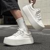 White Thick-Soled Men'S Niche Inner Height-Increasing Board Shoes Men'S Tide Shoes White Shoes Casual Shoes Muffin Shoes