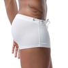 Summer Men Swim Shorts Low-rise Solid Color Beach Tight Swimming Trunks
