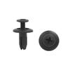Clip/Rivet/Zipper Door Trim Panel 6mm Hole Black 20pcs