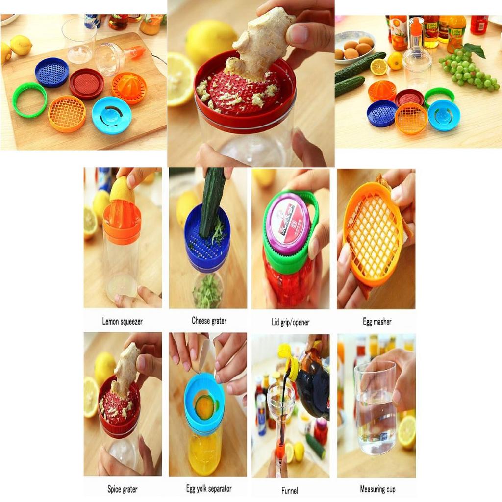 Multifunction 8 In 1 Kitchen Tools Slicer Grater Stylish Gadget For Effortless Cooking