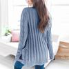 Autumn/Winter V-Neck Cardigan Sweater for Women - Single-Breasted Long Sleeve Knitwear Coat