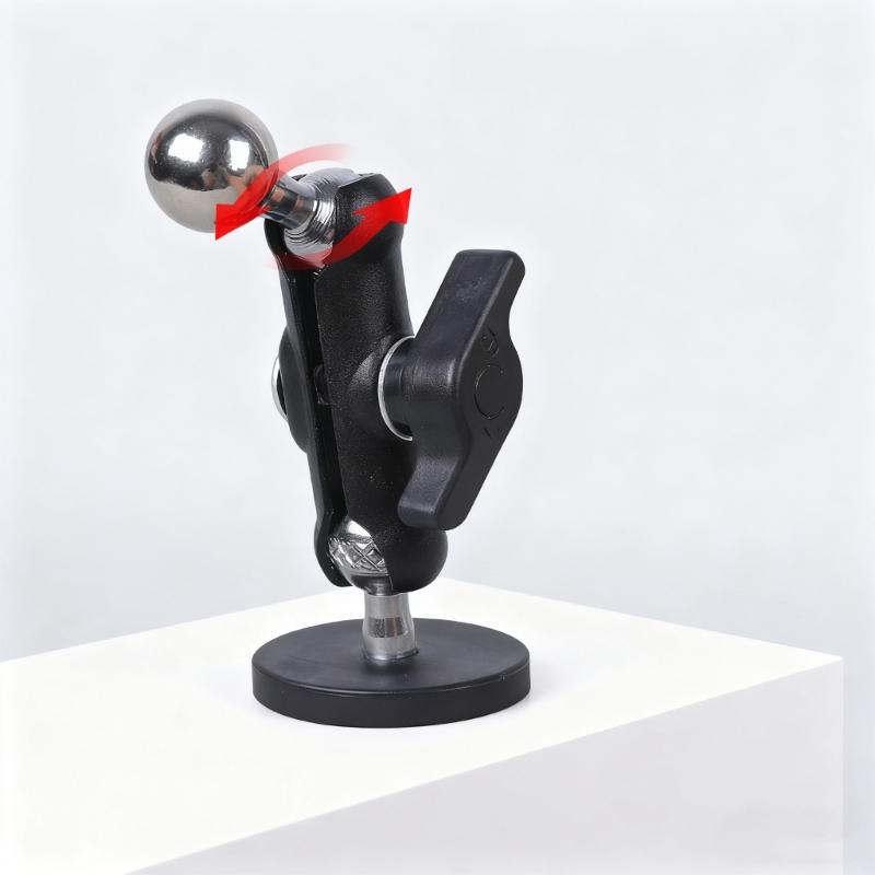 Base de Placa Adaptadora Magnética Universal de 1/4 de Polegada Base de Montagem com Articulação Esférica de 17 mm Para Tripé de Câmera Suporte de Telefone Equipamento de Fitness