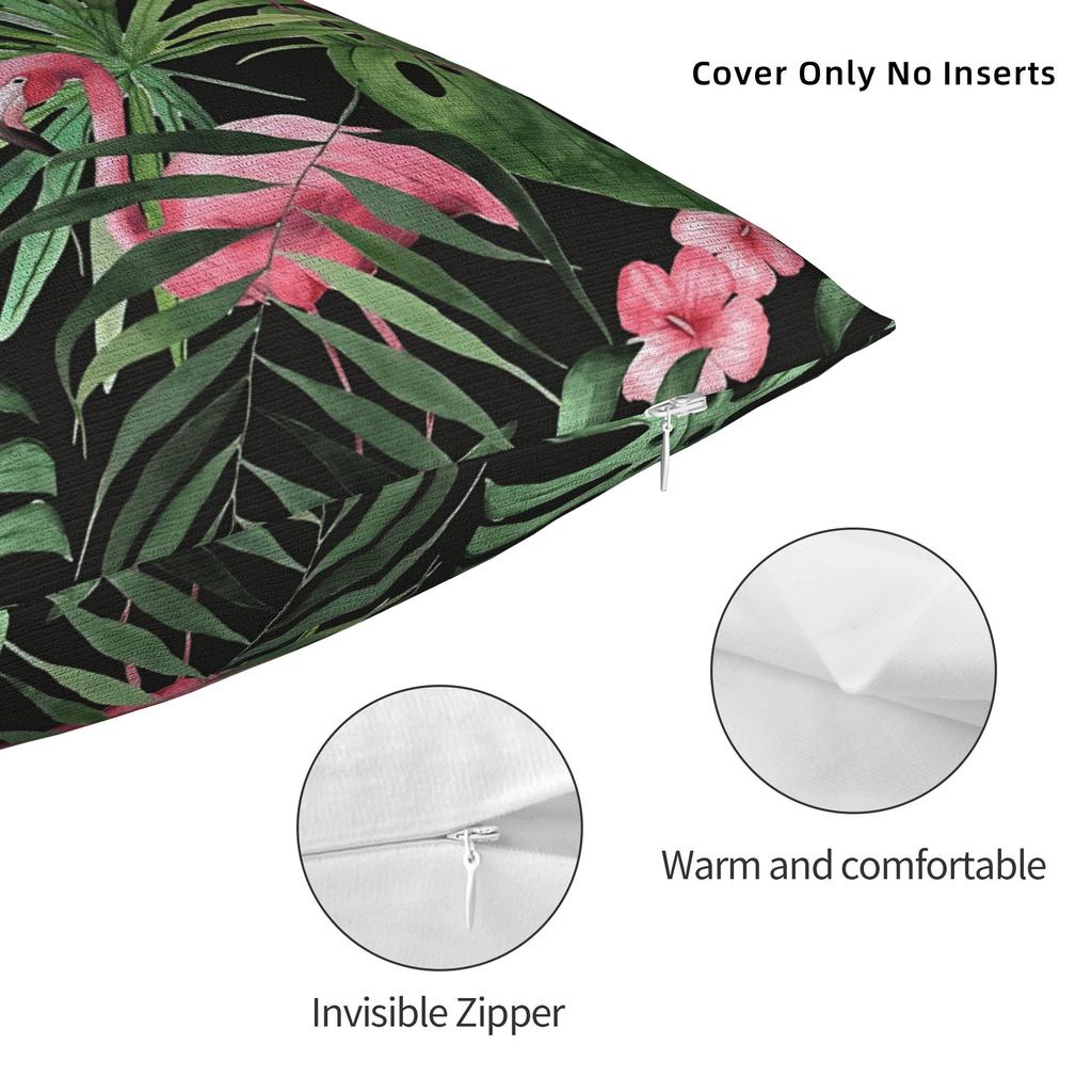 Pillow Cover Tropical Floral Kawaii Pillow Case For Sofa Car Home Decor Pillowcases